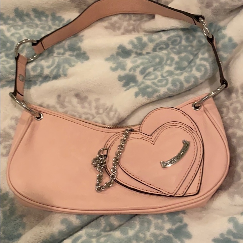 Light pink Juicy Couture leather purse